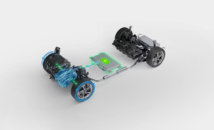 MG HS Hybrid+ Antriebsstrang mit Hybrid-Plus-Technologie